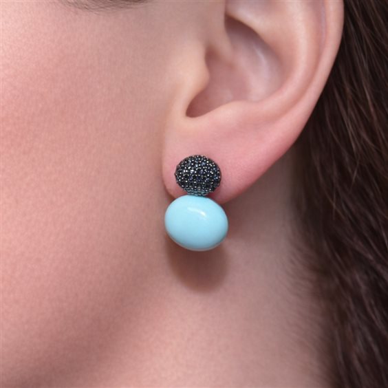 Orecchini Lucos Donna in Argento Turchese A45 - A45